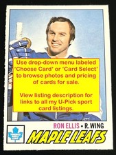Hockey 1977-78 O-Pee-Chee OPC (291-396)+ Glossy Inserts-U PICK Cards- VG to MINT