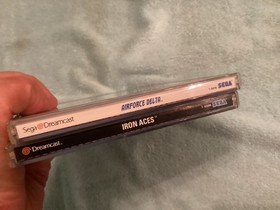 AirForce Delta & Iron Aces Sega Dreamcast Game Lot 2 Near Mint Discs Careful Shi