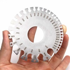 2PCS Sheet Metal Gauge Thickness Gage Measuring Tool Wire Gauge US Standard