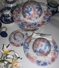 Park Rose Pottery Bridlington Set Of 3 Ceramic Lids Hat Bonnets Easter Excellent