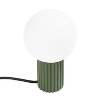 Tischleuchte Nachttisch Schlafzimmer Glas 19 Cm G9 Kugel Tischlampe OlivgrüN