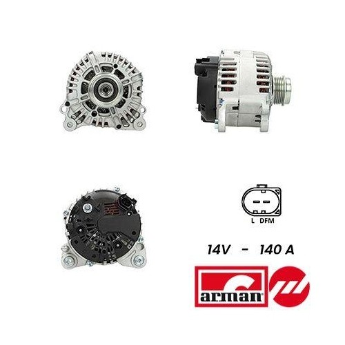 Alternateur Sidat A12VA0012AS à charge stable pour Volkswagen et Audi