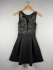 Windsor Dress Womens S Black Babydoll Whimsigoth Romantic Y2K Dark Fairy Lace