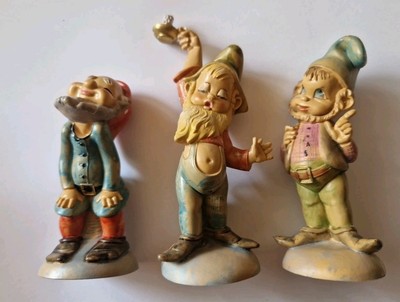 FONTANINI Schneewittchen/Drei der 7 Zwerge.Depose Italy.Gummi.1./2./4.