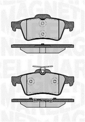 MAGNETI MARELLI 363916060243 Kit pastiglie freno non predisposto per visualizzazione avviso usura - Immagine 2