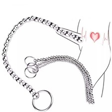 Male Stainless Steel Beads Long Urethral Plug Sounding Penis Plug Rod Enhancer
