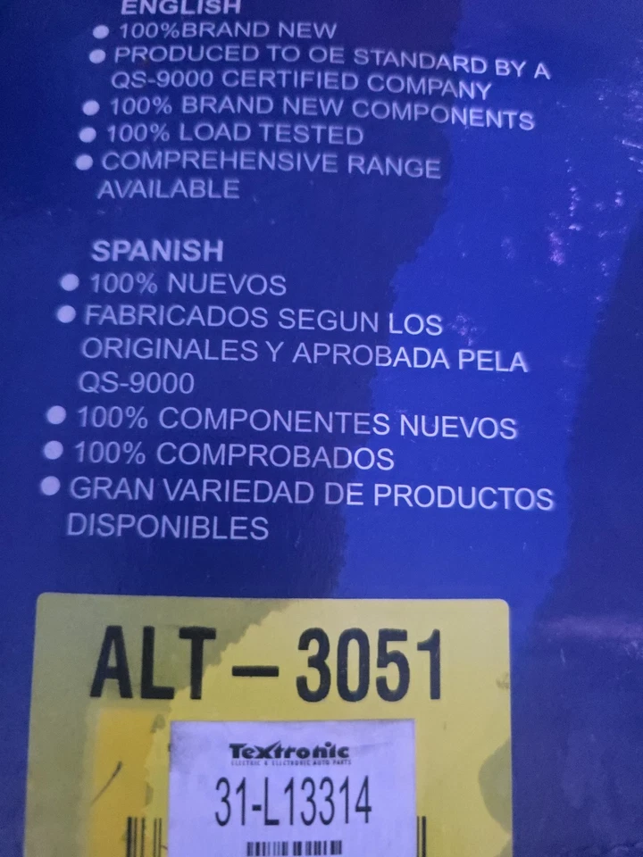 NSA Alternator 13314 NEW 12V 70A Alt-3051 - Image 2 of 4