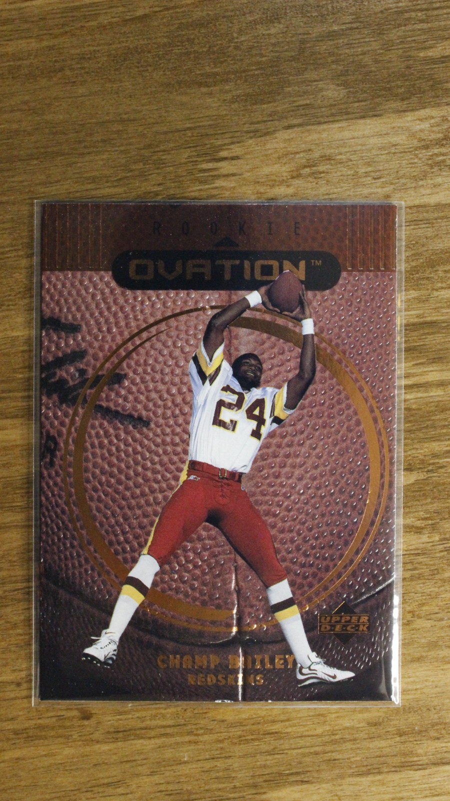 1999 Upper Deck Ovation #67 Champ Bailey RC Rookie Redskins