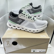 On Running Men's Cloudrunner 2   Glacier/ Sage  Gray Running Shoe Size 11 - EUC