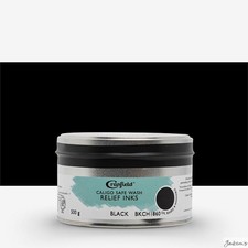 Cranfield Caligo Relief Ink Oil Based 500g Tin Black For Safe Wash Printmaking