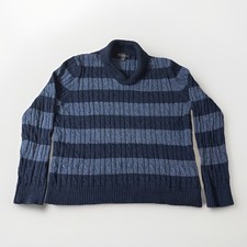 Brooks Brothers Mens XL Cable Knit Shawl Collar Sweater 100 Supima Cotton