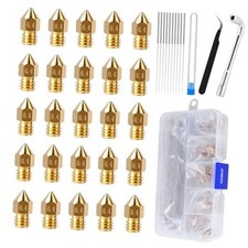 PCS MK8 Ender 3 V2 Nozzles 0.4MM, 3D Printer Brass Hotend Nozzles with DIY 25