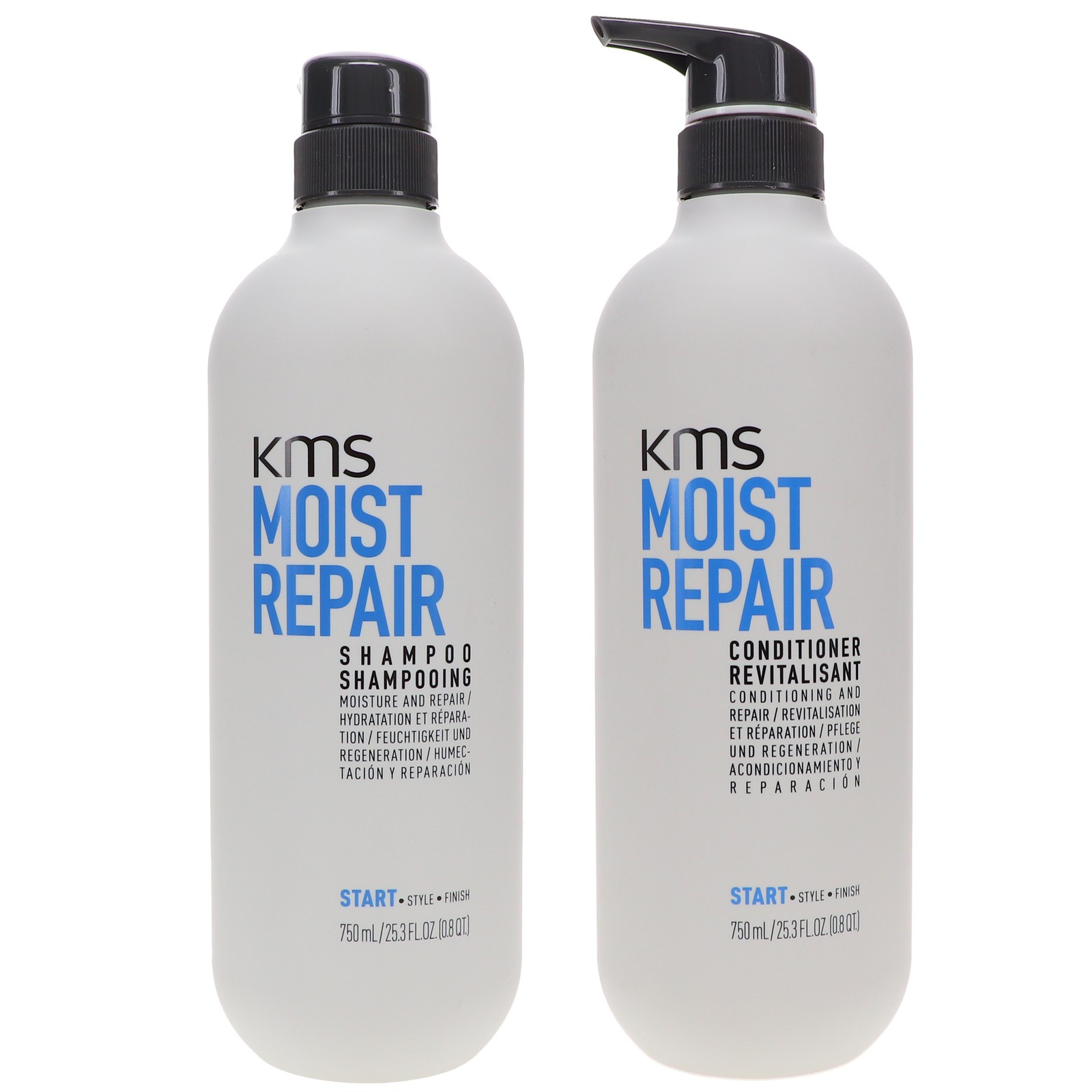 Комбинированный шампунь KMS Moist Repair Shampoo 253 унции и кондиционер Moist Repair Conditioner 253 унции 12290₽