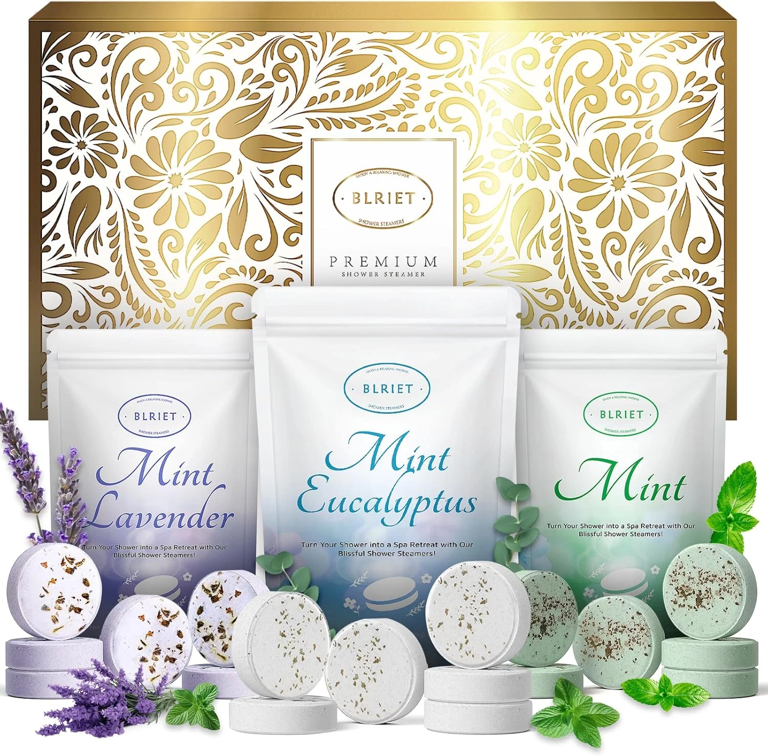 Shower Steamers Aromatherapy 18 Pack Mothers Day Gifts for Wife Women Her Him Ro