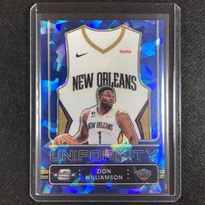 2022-23 Contenders Optic Zion Williamson Uniformity Blue Cracked Ice 35/75