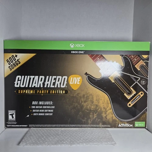 Xbox One Guitar Hero Live: Supreme Party Edition 2 Guitars Dongles Game Tested