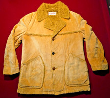 Vintage McGregor 1970s Corduroy Rancher Jacket Size 42 Golden Brown Sherpa Lined