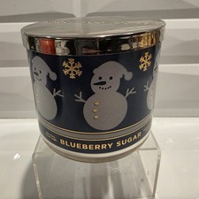 NEW Bath And Body Works BLUEBERRY SUGAR 3 Wick Candle