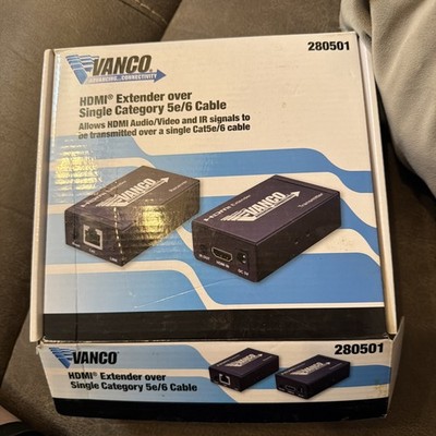 Vanco 280501 HDMI Extender Over Single Cat5e/6 Cable