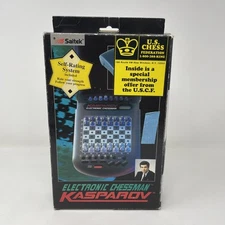 Vintage Saitek Kasparov Electronic Chess Computer 1996 Portable LCD Chess Game