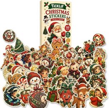 10 Themes, Christmas Stickers for Kids Toddlers - 150 Cute Sticker Pack