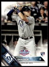 2016 Topps Opening Day #OD-18 Richie Shaffer Tampa Bay Rays RC Baseball