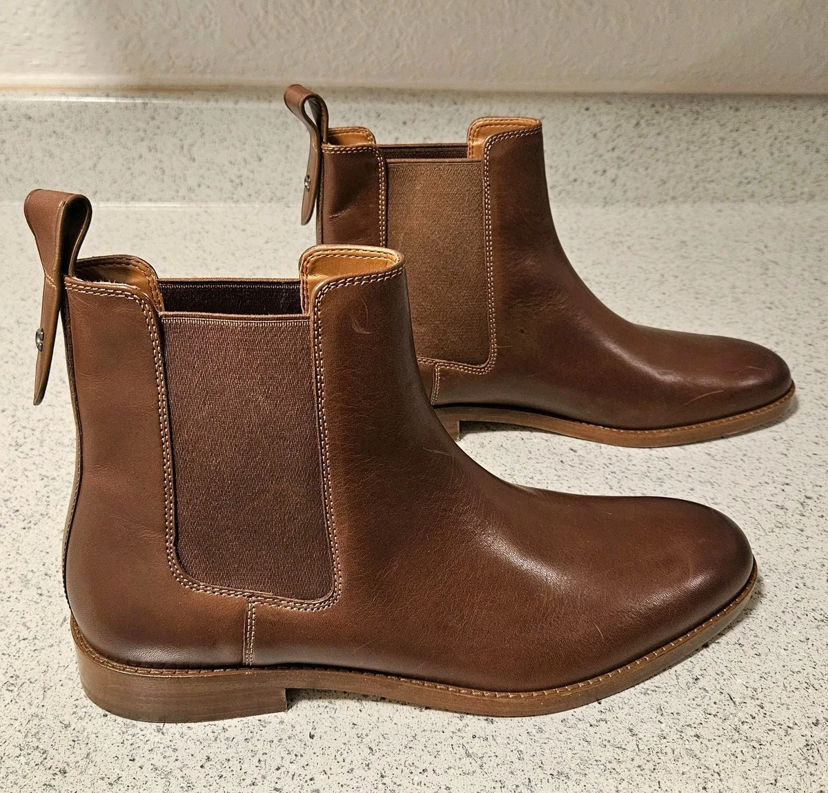 Coach Men\'s Brown Leather Chelsea Boots - 11.5D - New in Box Men main image 4