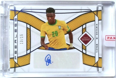 2022 Panini National Treasures World Cup Vini Vinicius Jr Peerless SP Auto /15