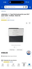 Remarkable 2 Type Folio Keyboard for Your 10.3 Paper Tablet Black