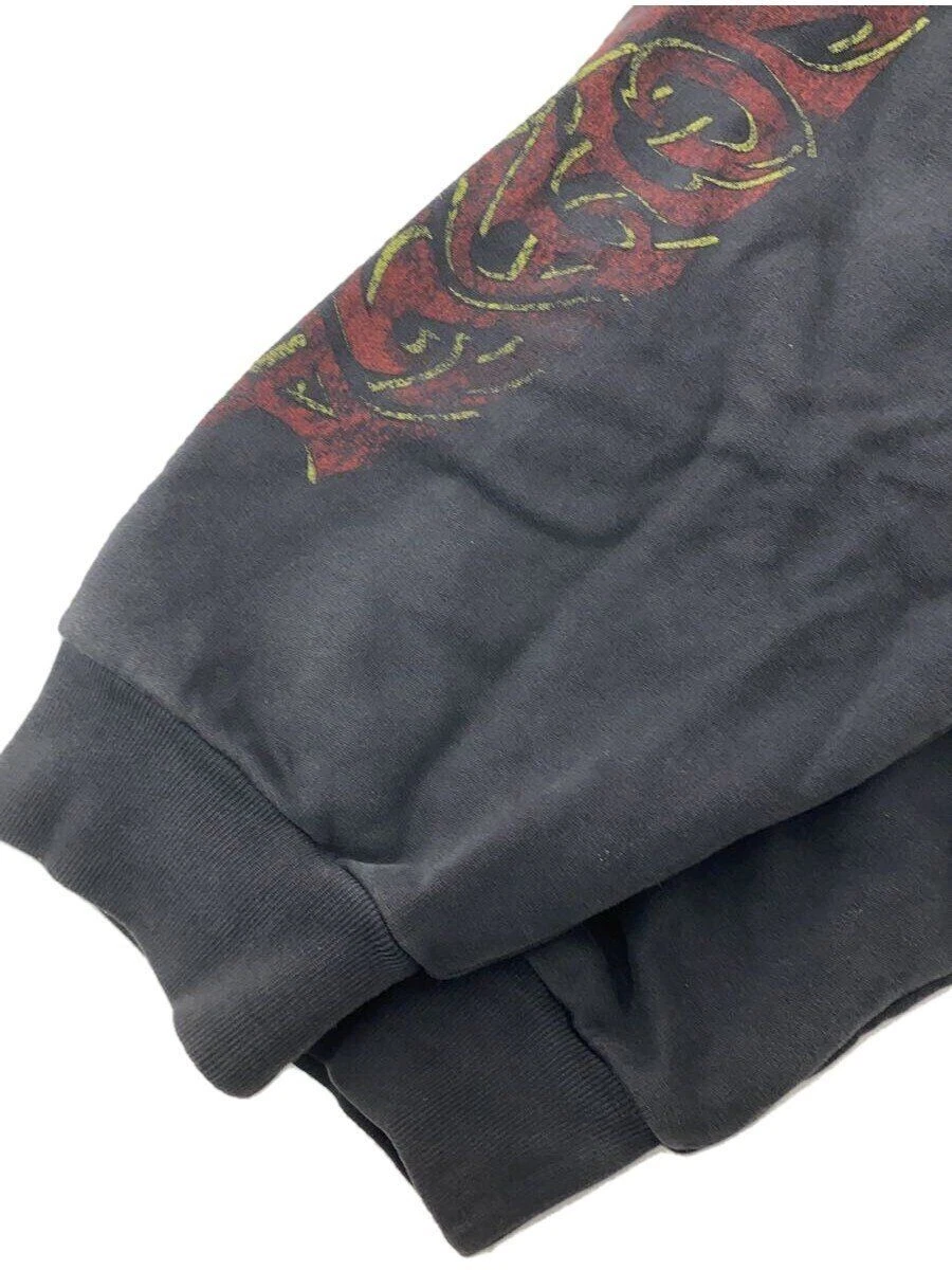 BALENCIAGA Felpa con cappuccio zip 23aw stampa artistica offshore S cotone GRIGIO 770939 TPVM9 usata