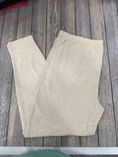 Blair Womens Beige Pull-On Stretch Pants XL Polyester/Cotton Blend