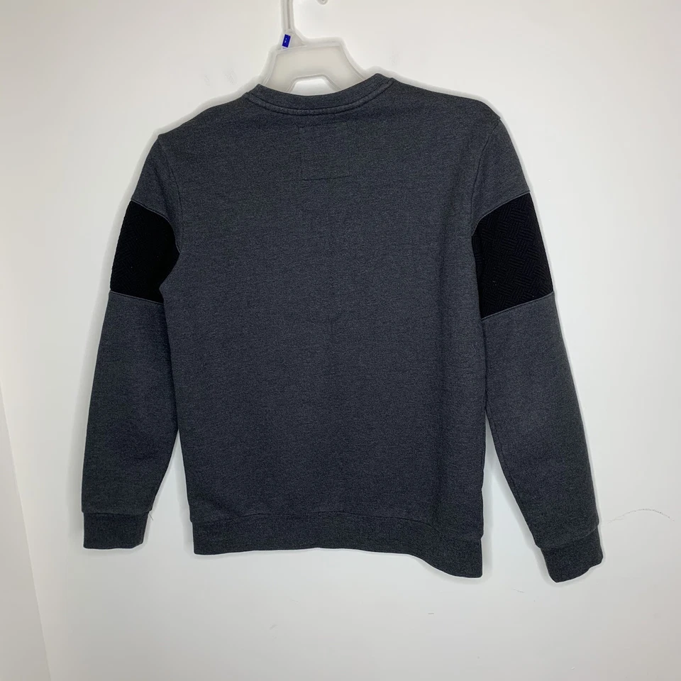 Guess Womens L Grey/Black Long Sleeve Sweatshirt - Image 4 of 4