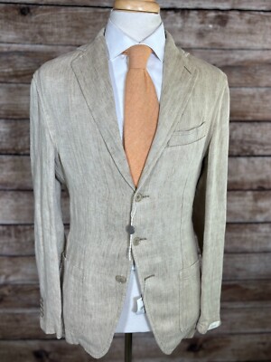 NWT Eidos Linen Blazer Size 36 (46 EUR) 38