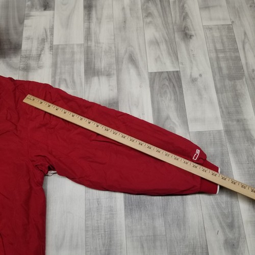 ✅VTG Wisconsin Badgers Insulated Hooded Full Zip Red Lightweight Jacket Men's M - Picture 7 of 10