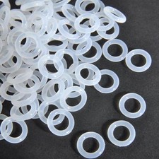 QTY 100 7mm OD 3mm ID 2mm Dia Food Grade Silicone Rubber Seal O-Ring