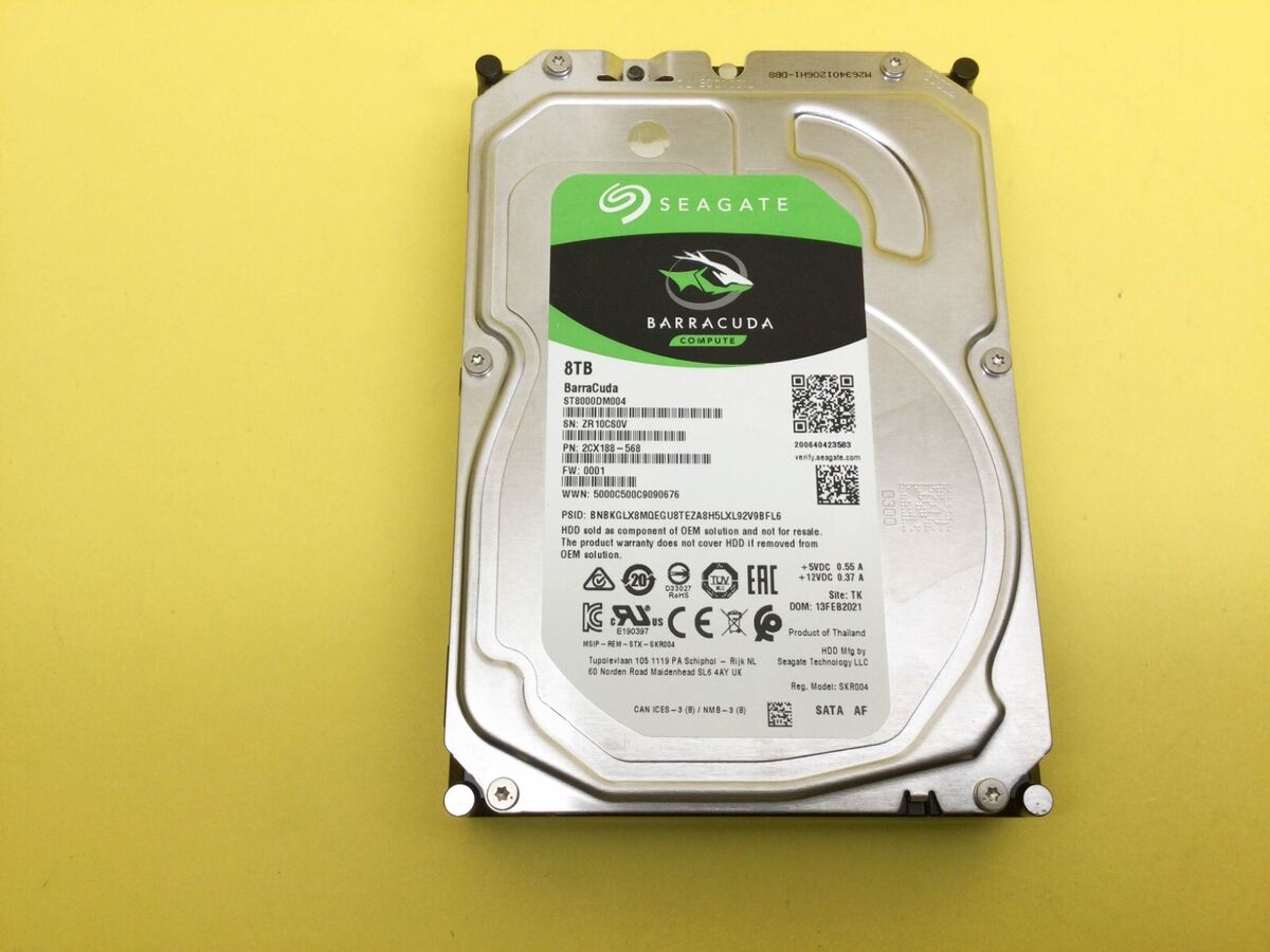 DISQUE DUR SATA SEAGATE BARRACUDA 8 To 5,4 K 6 Gbit/s 3,5 pouces SATA  ST8000DM00