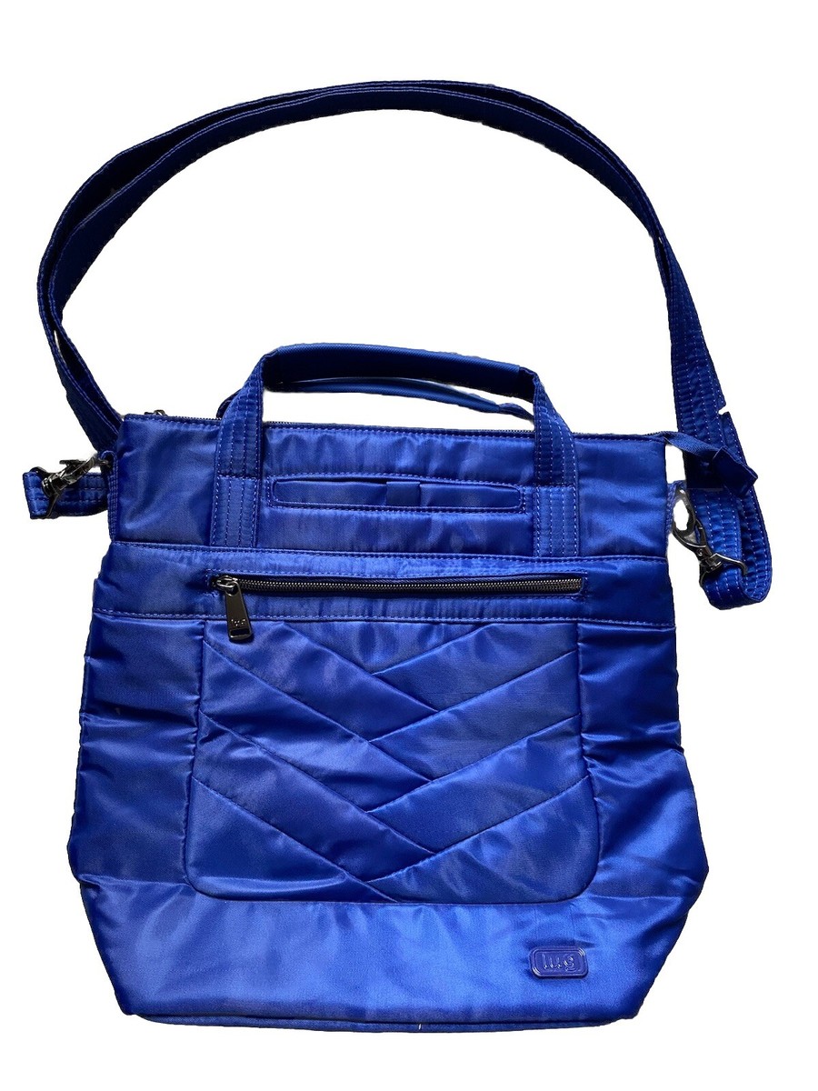 Lug Purse Shoulder Bag Royal Blue Courier Quilted | eBay display picture 3