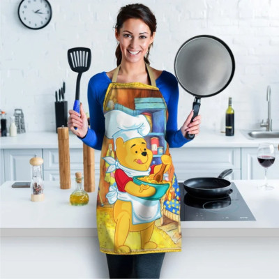 Pooh Bear Cooking Makes Me Winnie The Pooh Happy Mother's Day Apron