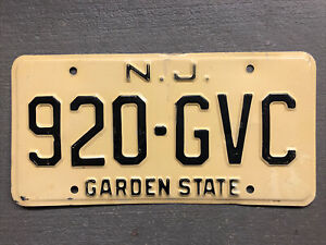 Secaucus New Jersey Aluminum License Plate