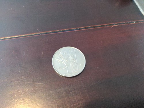 1972 Italy 100 Lire Coin Republica Italiana Lira Minerva - Picture 3 of 4