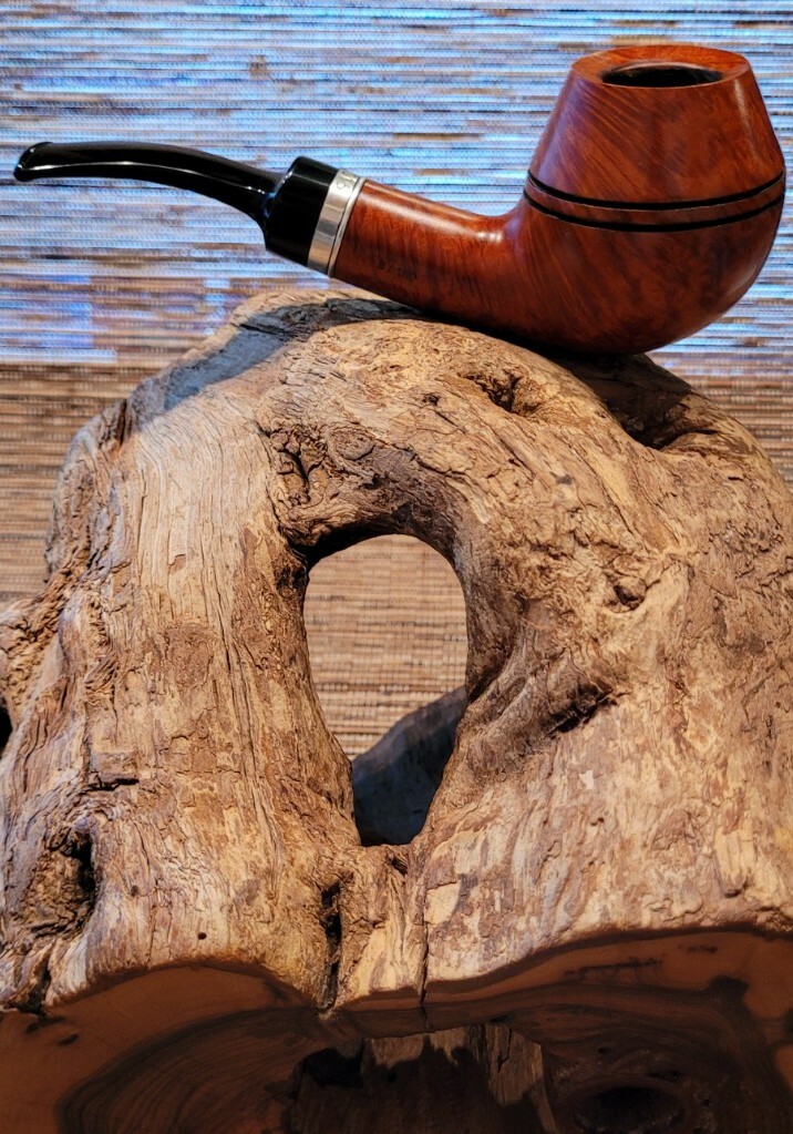 Details zu Pfeife-Pipe-Georg-Huber-München- Jahrespfeife-2016-08/100-Silver-925-9mm Schaft hergestellt in Japan