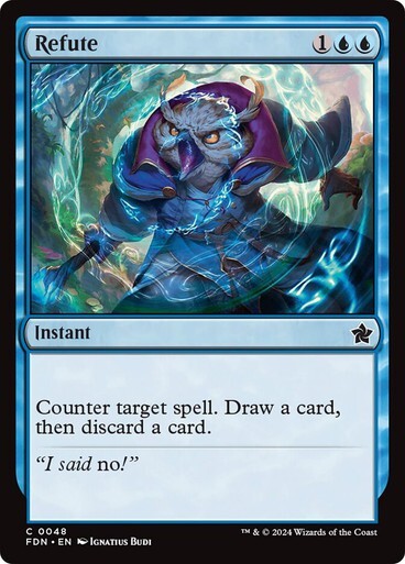 x1 Refute FDN Foundations MTG 48 COMMON M/NM 1x