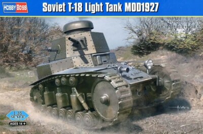 Hobby Boss 1/35 Soviet T-18 Light Tank MOD1927 #83873 *sealed* Listed in USA 