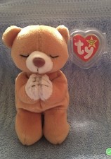 Ty Beanie Babies Hope The Bear Plush Stuffed Animal Toy Rare Praying
