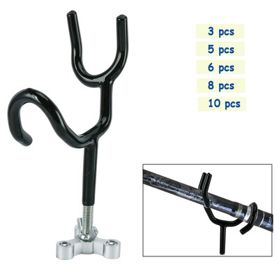 4PCS PVC Sure Grip Marine Fishing Rod Holder Wire Rod Holder W/ Mount 20 Degree
