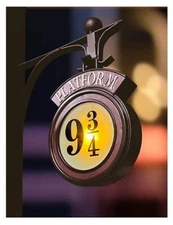 Harry Potter Hanging Night Light Vintage Platform 9 3/4 Sign Wall Lamp C305