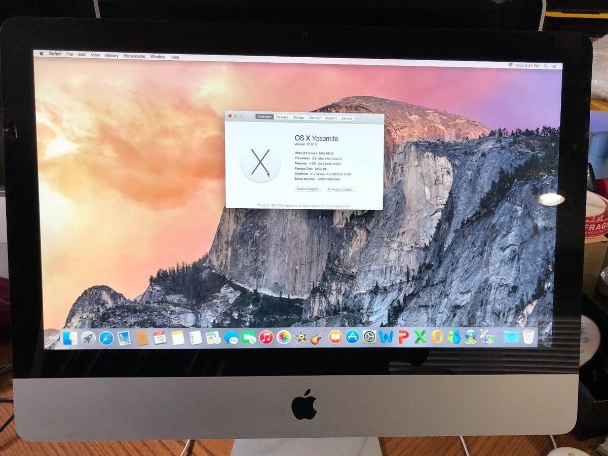 Apple iMac 2011 21.5” Intel i5 2.7 GHz 8GB RAM 1TB HD AMD 512 MB