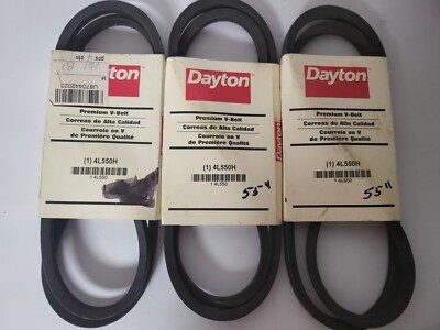 3 Pack Of DAYTON PREMIUM V-BELTS 4L550 NOS