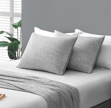 Cooling Pillow Cases Gray 20x30" Set of 2 Cool Touch Technology Q-Max PRO 0.4