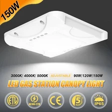 150W Gas Station LED Canopy Light 3000K~5000K Commercial Ceiling Fixture 21000LM